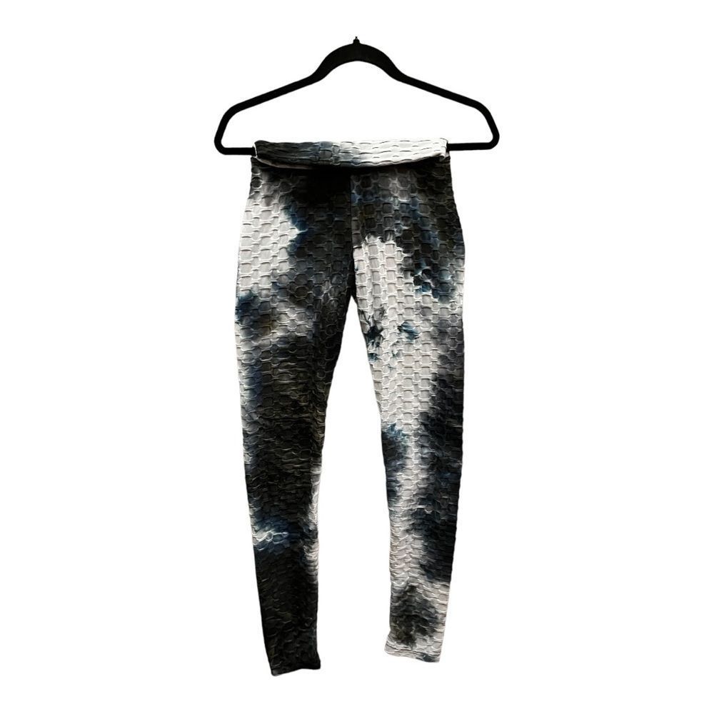 Special One Los Angeles- Honeycomb Tie Dyed Leggings. Black/White/Blue, …